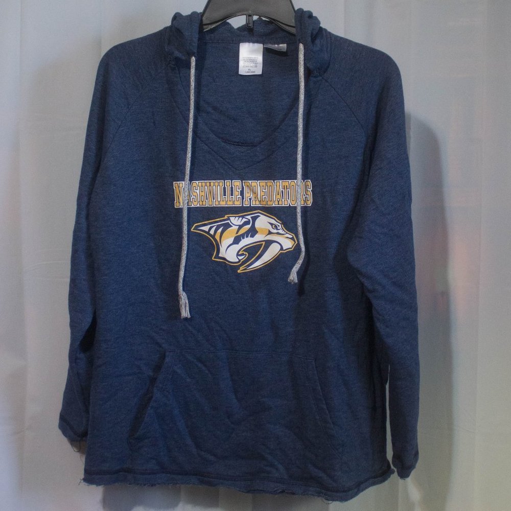 NHL Nashville Predators Concepts Sports Women's Mainstream Navy Hoodie Size XL